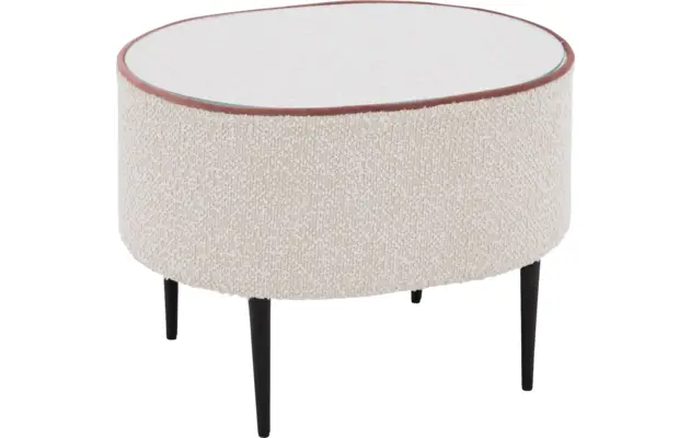 Goossens nachtkastje venus beige stof - 8250163-{merk}-proefmodel-proefmodel-02